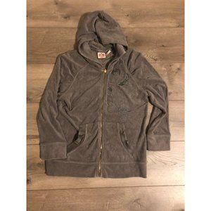 Juicy Couture Gray Terry cloth jacket XL